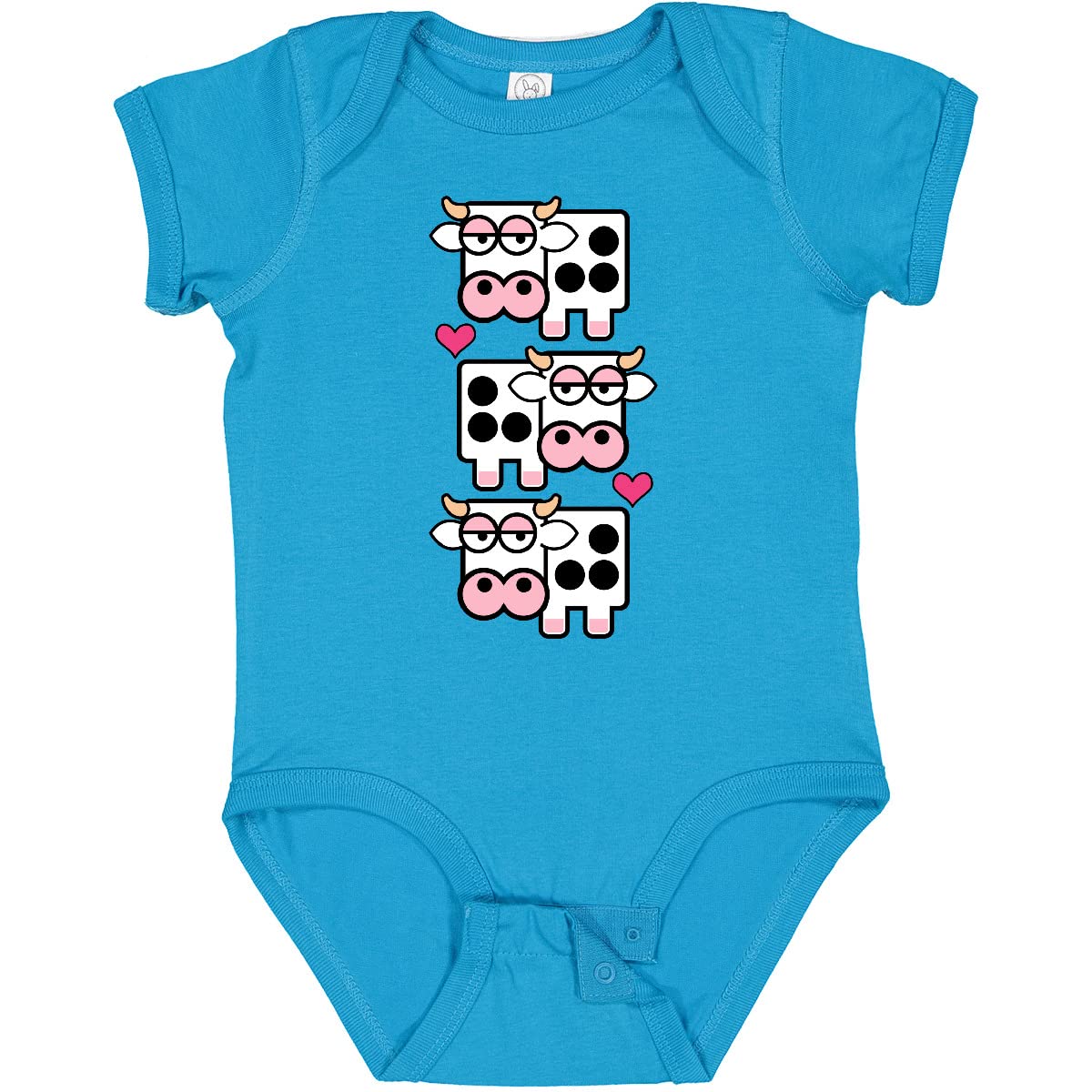 Inktastic Cow Baby Bodysuit - Adorable Farm Animal Print Onesie for Newborns & Infants | Perfect for Farm-Themed Parties, Photo Shoots & Everyday Wear