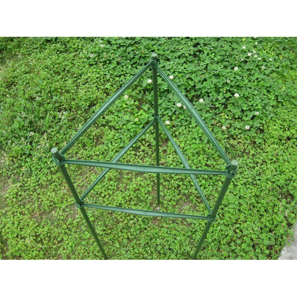 24-Piece Cabilock Plant Support Rods & Trellis Connectors - Garden Climbing Vine Stakes, Buckle Cage for Indoor/Outdoor Flowers - Perfect for Tomatoes, Cucumbers & Vertical Gardening