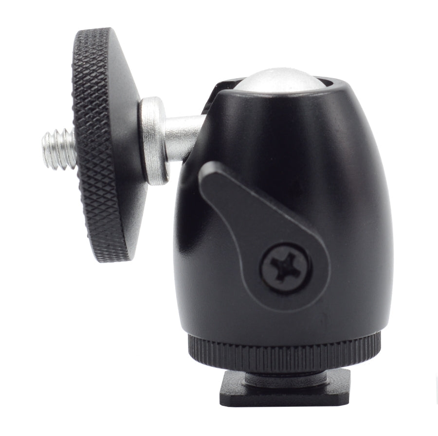 2 Pack Ball Head with Flash Cold Shoe Mount - Professional Camera Tripod Accessory for DSLR Photography & Video Shooting