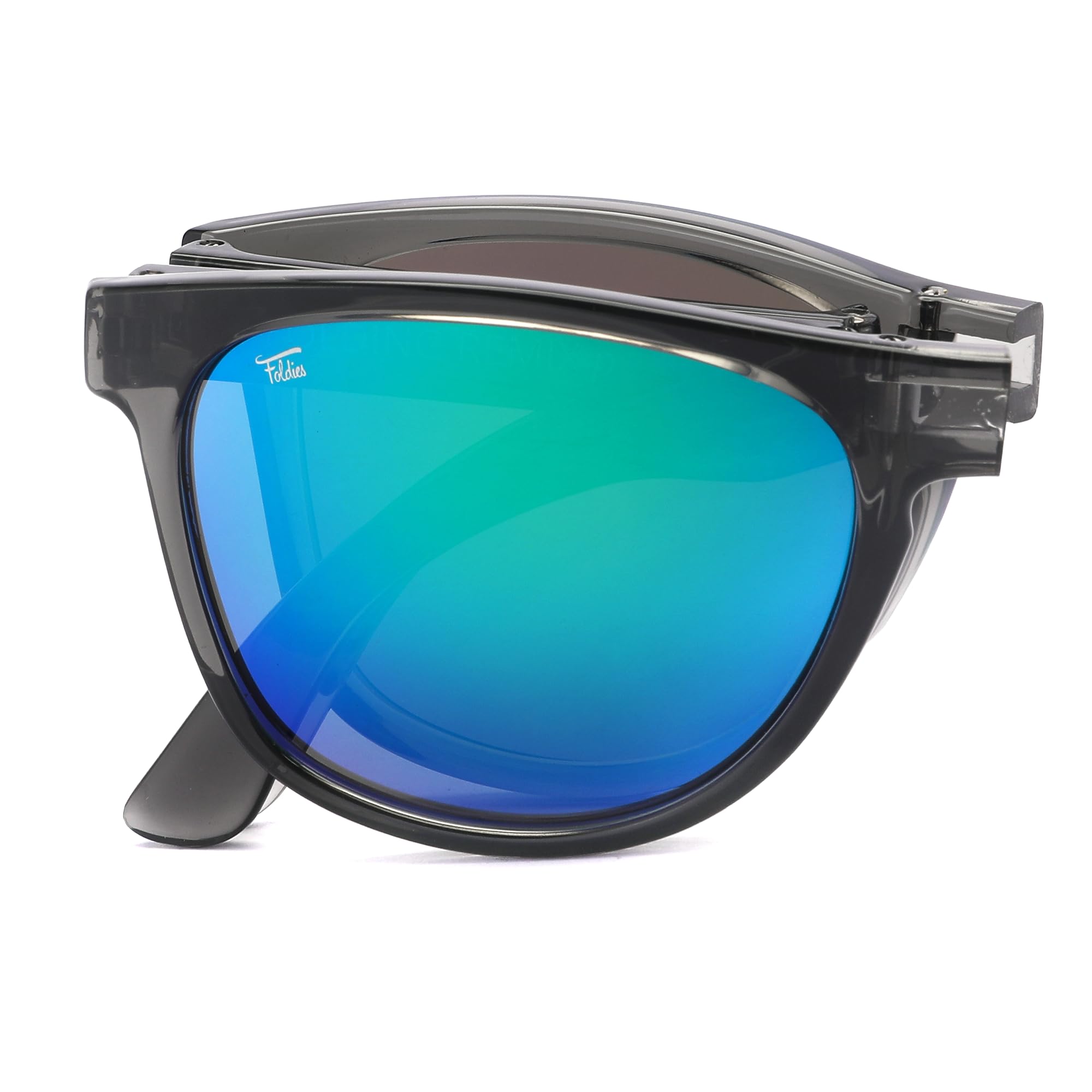 Remix Polarized Folding Sunglasses - UV400 Protection for Men & Women with Leather Case | Perfect for Travel, Driving & Outdoor Activities
