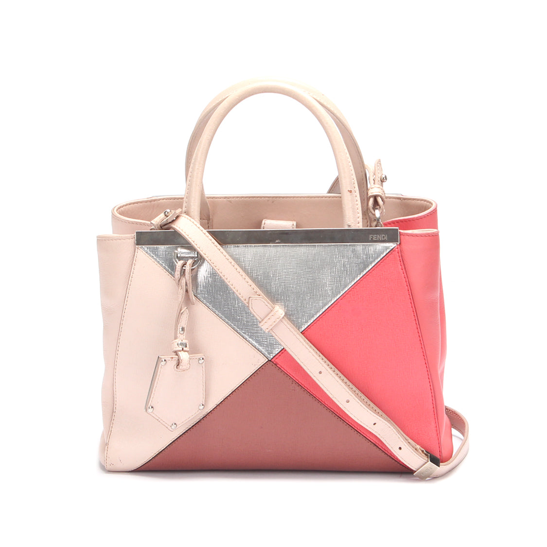 2Jours Colorblock Leather Handbag for Women - Fashion Crossbody Purse with Adjustable Strap, 8BH253 - Perfect for Work, Travel and Everyday Use