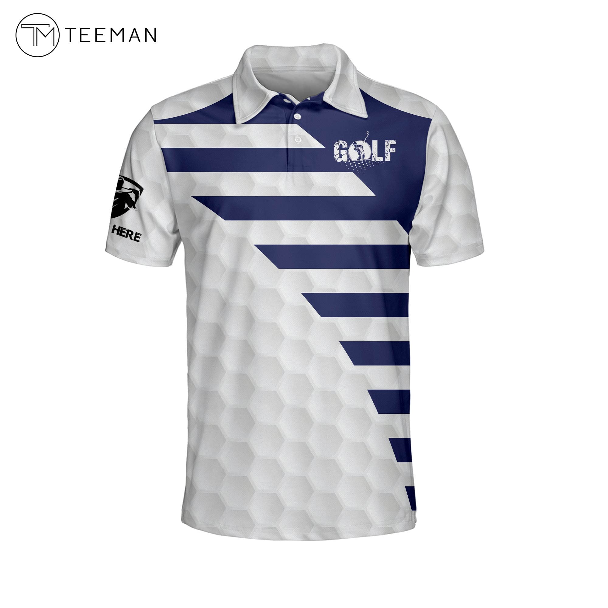 Custom Funny Golf Polo Shirts for Men - Personalized Short Sleeve Crazy Golf Shirts - Perfect for Golf Tournaments, Casual Wear & Funny Gifts