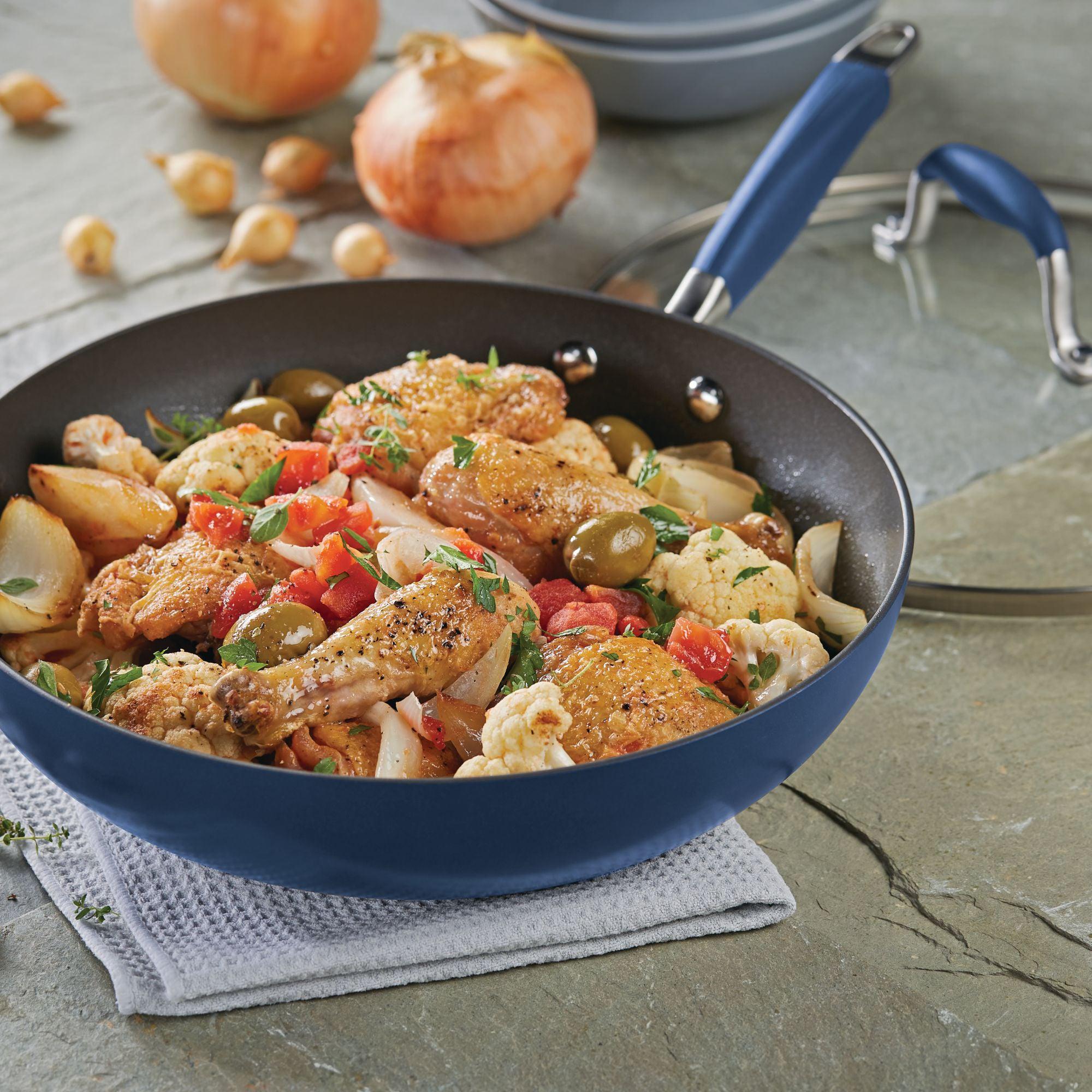 Premium 12-Inch Nonstick Stir Fry Pan with Lid - Professional Wok for Asian Cooking, High Heat Resistance - Perfect for Stir-Frying, Sautéing, and Deep Frying at Home