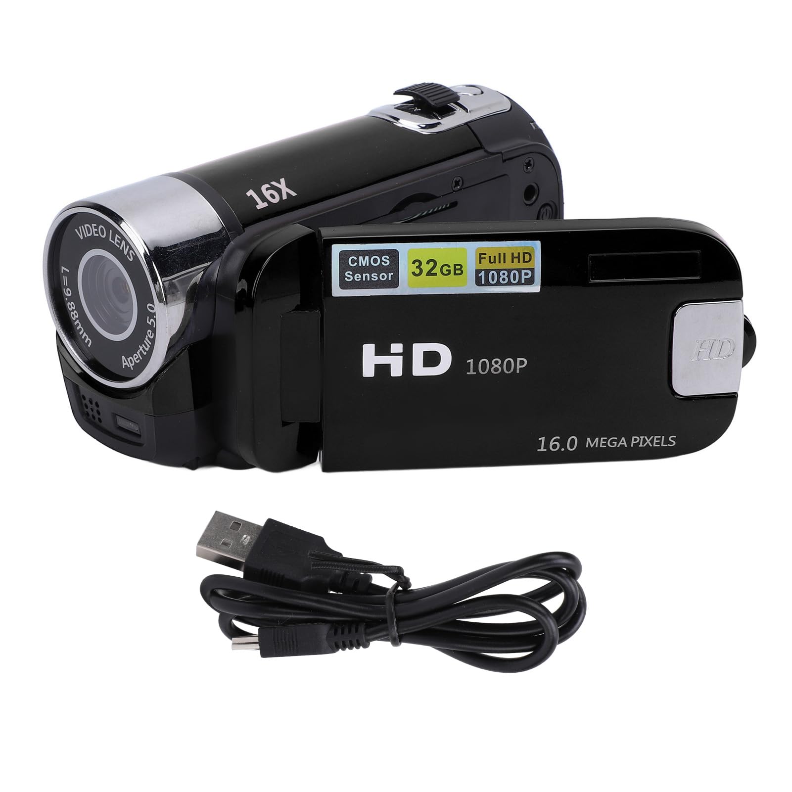 Annadue 1080P HD Camcorder - 16X Zoom, 2.4