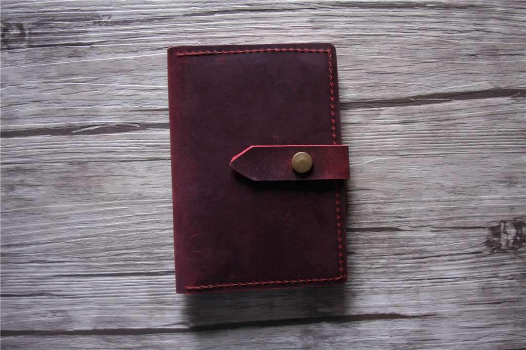 Personalized Engraved Burgundy Leather Passport Holder - RFID Blocking Travel Wallet for Men & Women - Perfect for International Trips & Business Travel