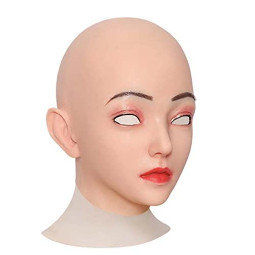 SUAISKR Emily Style Silicone Female Mask - Realistic Crossdresser MTF Transformation for Cosplay & Transgender Makeup - Perfect for Halloween, Drag Shows, and Gender Expression Events