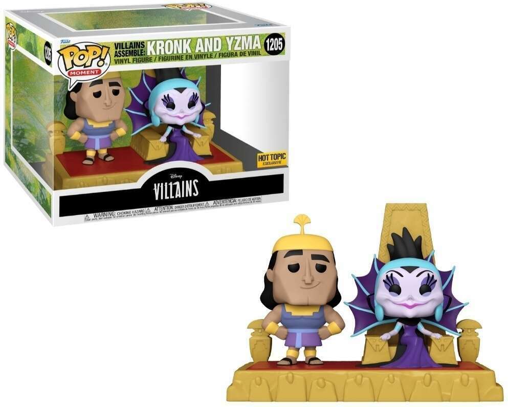 Kronk and Yzma Deluxe Villain Moment - Hot Topic Exclusive #1205 | Disney The Emperor's New Groove Collectible Figure for Fans & Display