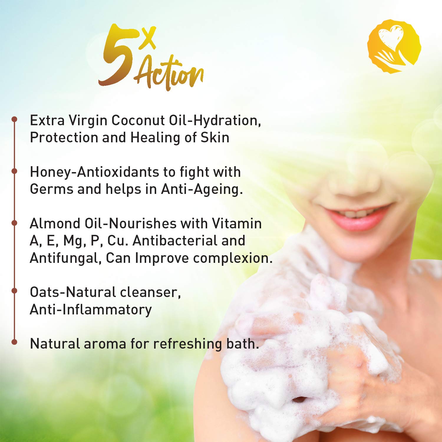 Hastasuttra Natural Body Wash - Anti-Aging & Nourishing Cleanser for Glowing Skin | Paraben-Free, Chemical-Free with Natural Aroma | Perfect for Daily Shower & Spa-Like Skincare Routine