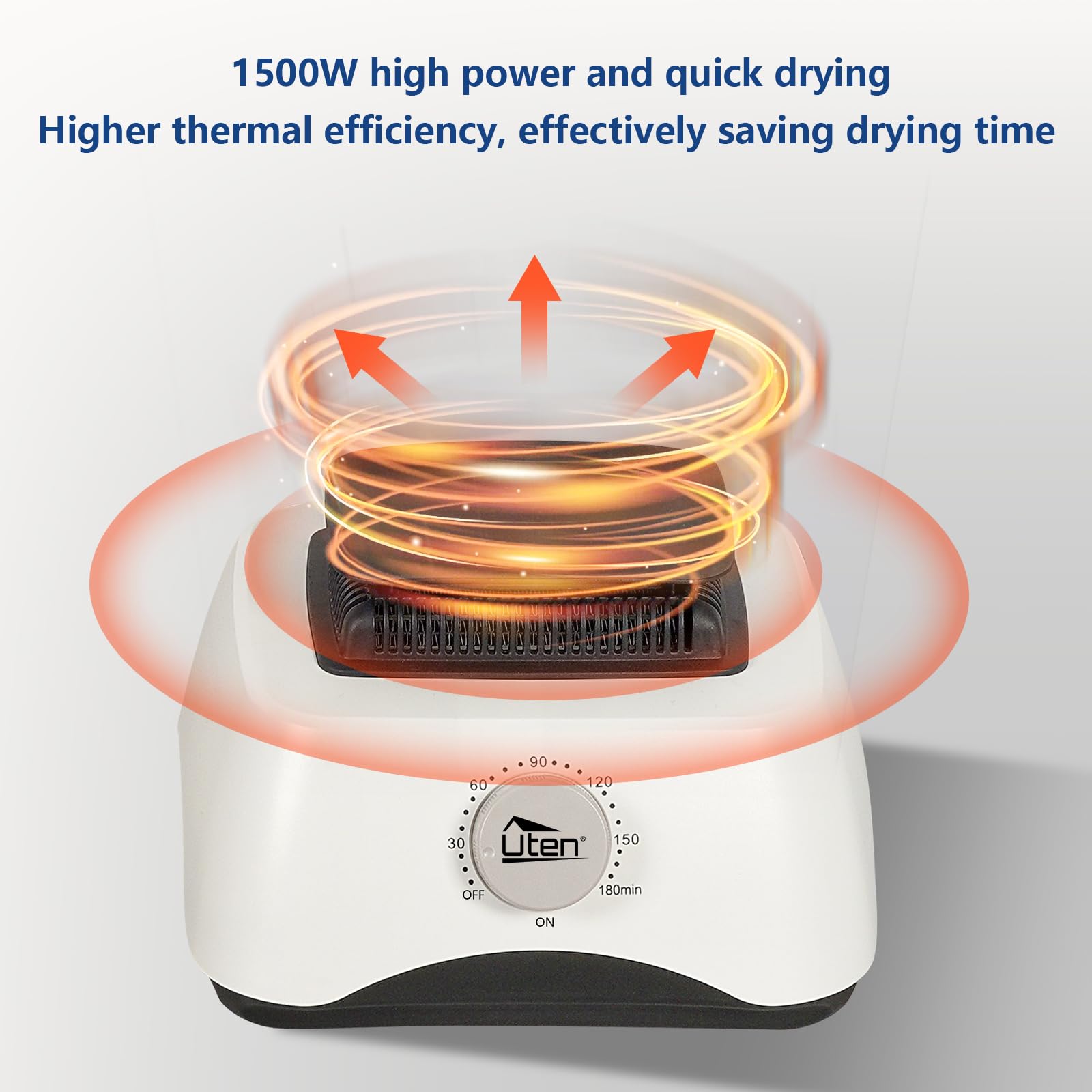1500W Electric Clothes Dryer with Timer - 2-Tier Foldable Drying Rack for Travel, Apartments, RV & Home - Fast Drying Wardrobe for Laundry | Perfect for Small Spaces, Camping & Emergency Use