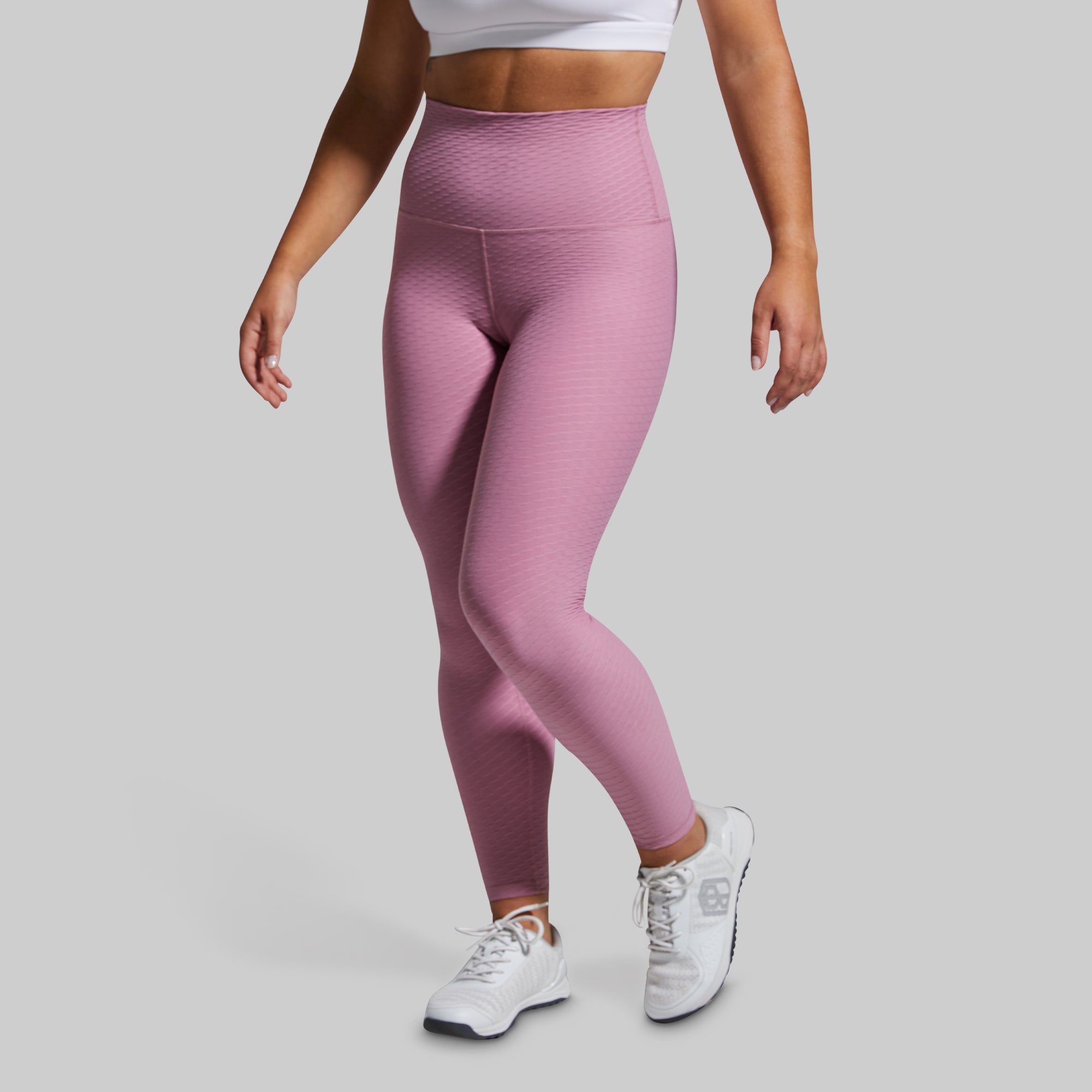 Paragon High-Waisted Yoga Leggings for Women - Mauve Purple, Soft & Stretchy Workout Tights for Running, Gym & Lounge