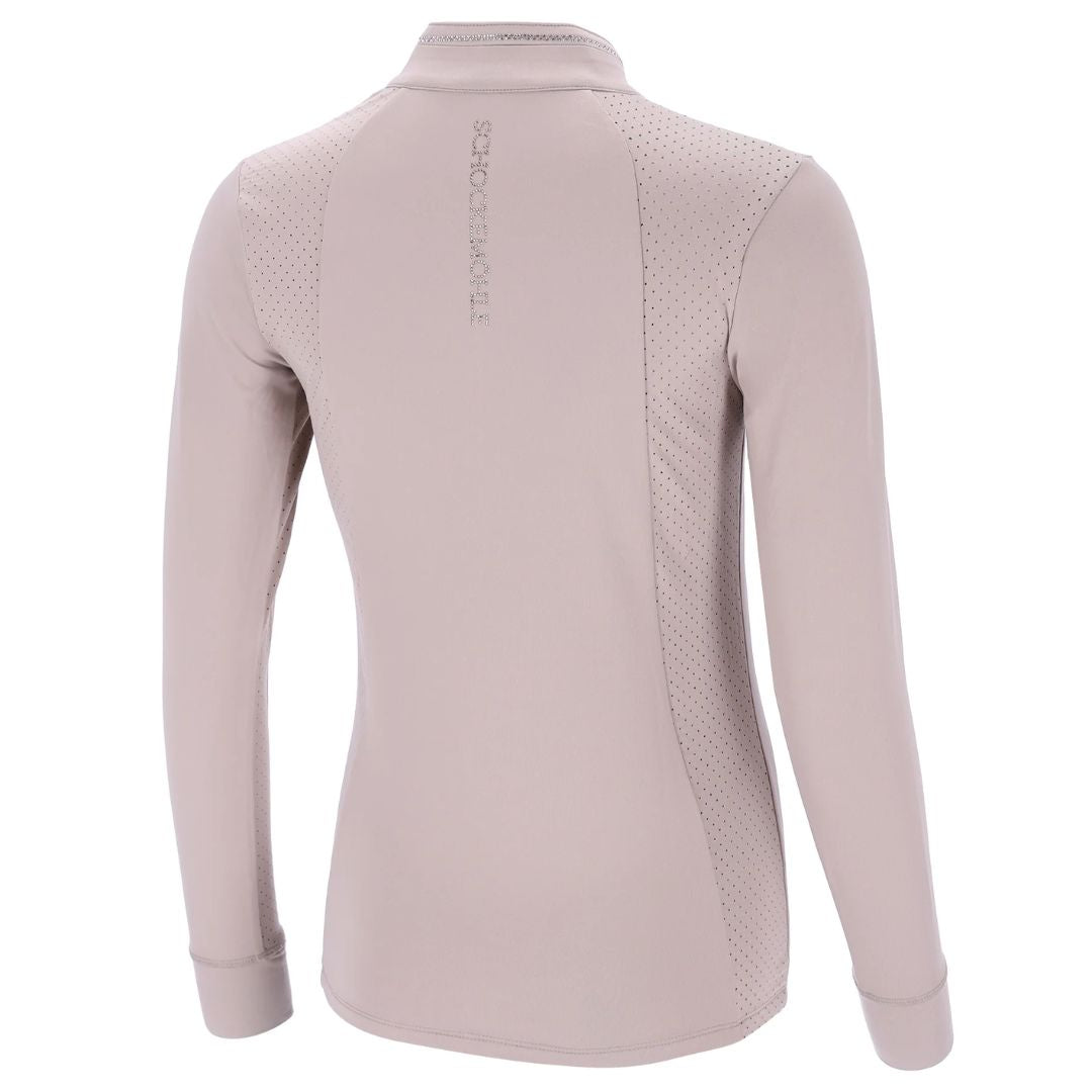 Schockemöhle Peppa Style Women's Long Sleeve 1/2 Zip Training Shirt - Equestrian Riding & Workout Top for Horseback Riding, Gym & Outdoor Activities