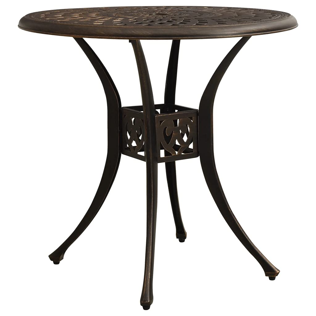 Bronze Cast Aluminum Outdoor Side Table 30.7