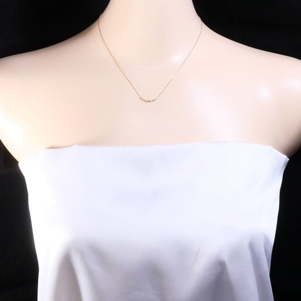 4℃ K10 Pink Gold Diamond Necklace for Women - Elegant 18K Rose Gold Pendant Jewelry Gift for Anniversary, Valentine's Day & Special Occasions