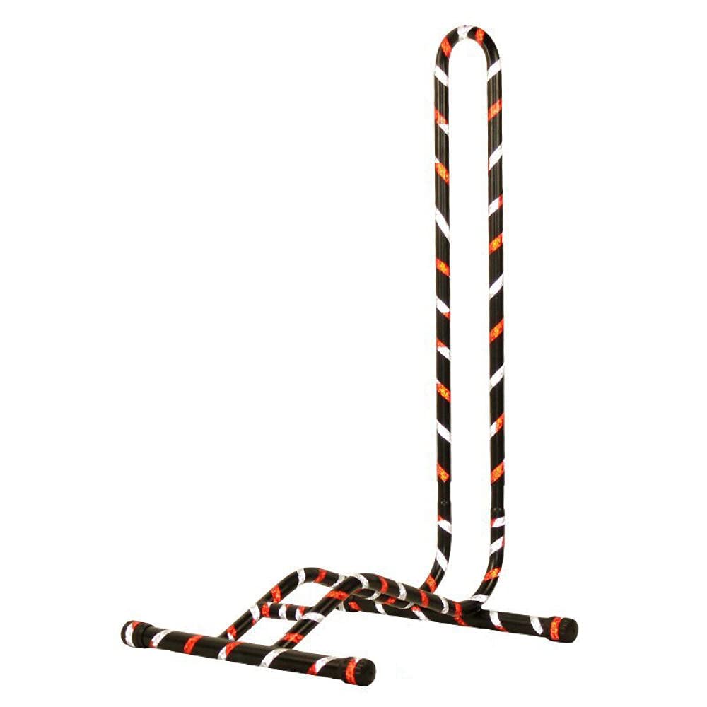 Adjustable Steel Bike Repair Stand with Reflective Strips - Heavy Duty Bicycle Workstand for Maintenance, Storage & Parking - Perfect for Home Garage, Bike Shops & Outdoor Use