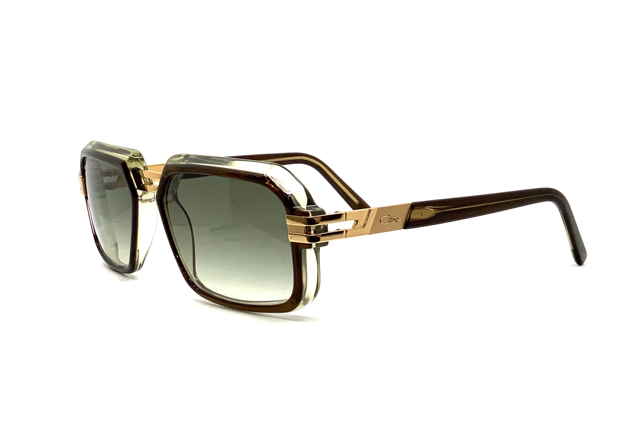 Cazal 6004/3 Sunglasses - Olive Transparent Frame, UV Protection, Retro Style for Men & Women - Perfect for Outdoor Activities, Driving, and Fashion Accessories