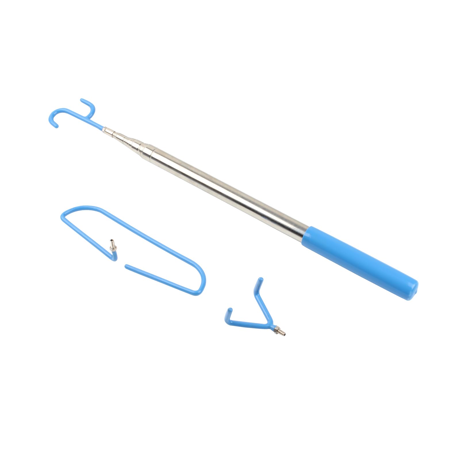 **16FT Telescopic Disc Golf Retriever Pole - 3-in-1 Stainless Steel Grabber Tool for Water & Outdoor Play | Perfect for Lost Disc Recovery & Course Adventures**