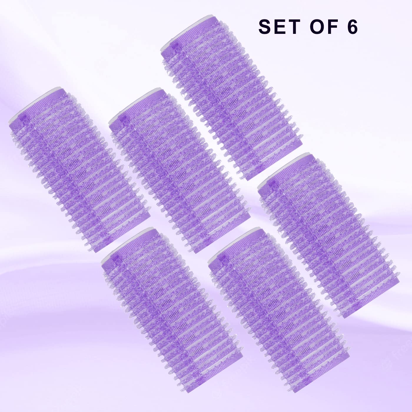 Self-Grip Hair Rollers for Women & Girls - No Heat Curling Rollers, Medium Size, Pack of 1 | Perfect for Overnight Styling & Heat-Free Beach Waves