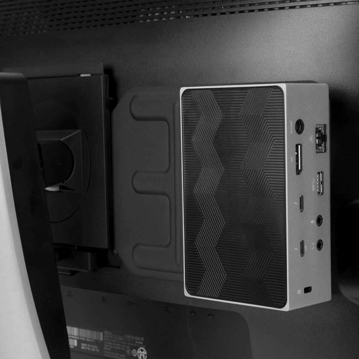 Universal VESA Mount Docking Station - Adjustable Laptop Stand with Dual Monitor Support for Home & Office Workspace