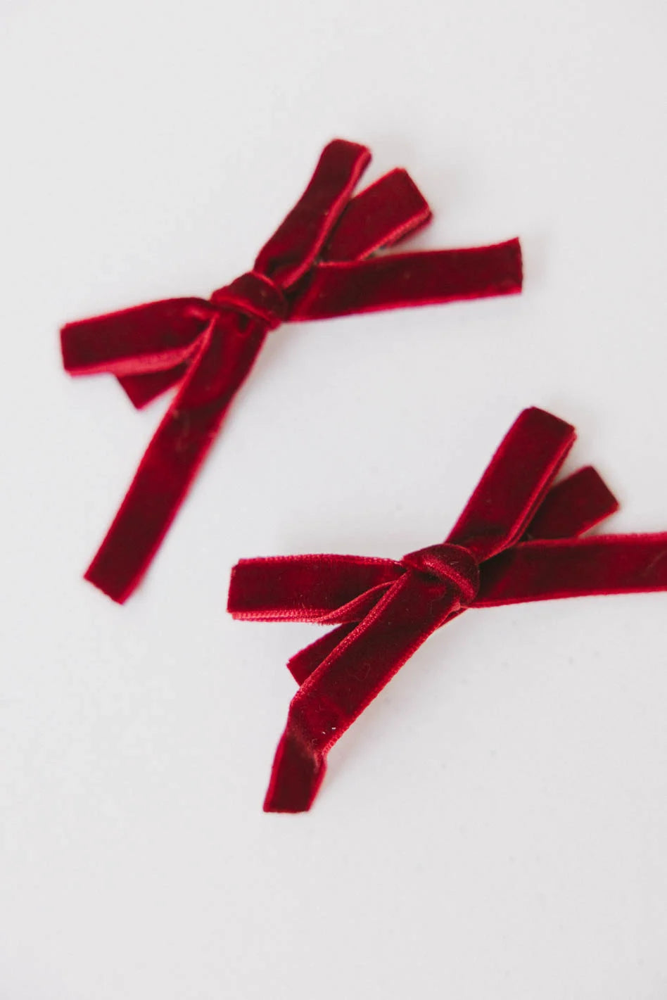 Mini Velvet Bow Hair Clip in Wine Red - Elegant Hair Accessory for Women & Girls, Perfect for Weddings, Parties & Everyday Styling