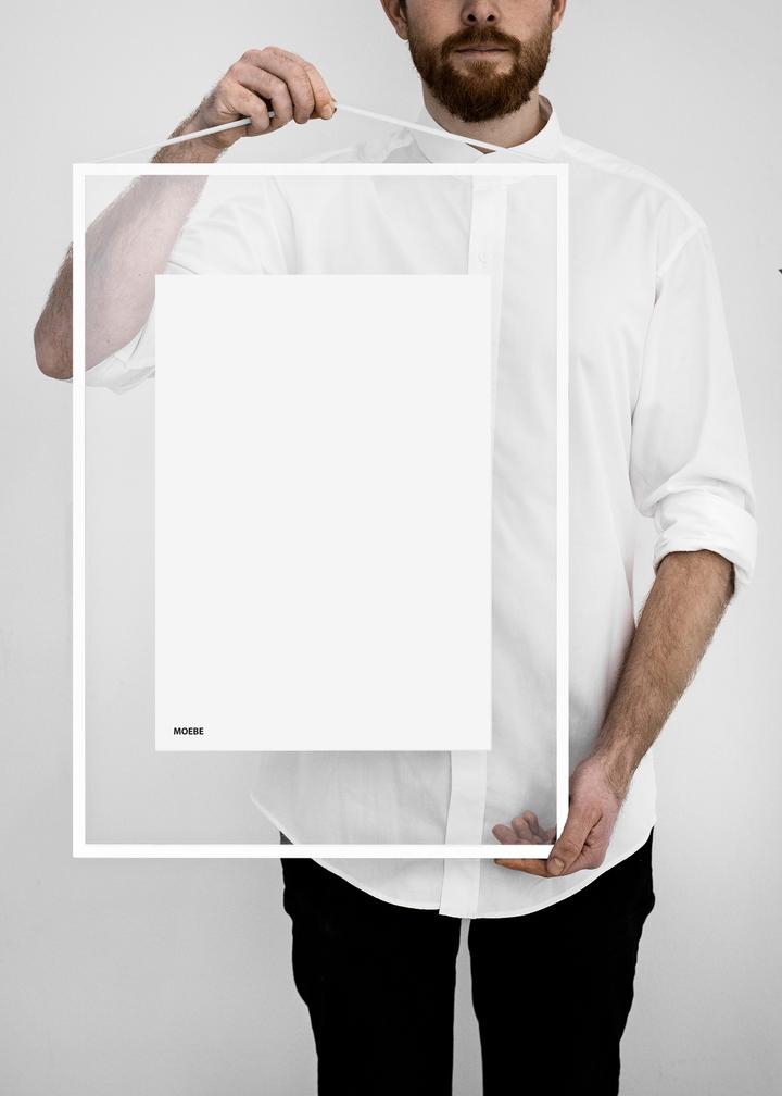 MOEBE White Powder Coated Picture Frame - 4 Sizes (8x10, 11x14, 16x20, 24x36) for Wall Art, Photo Display & Home Decor