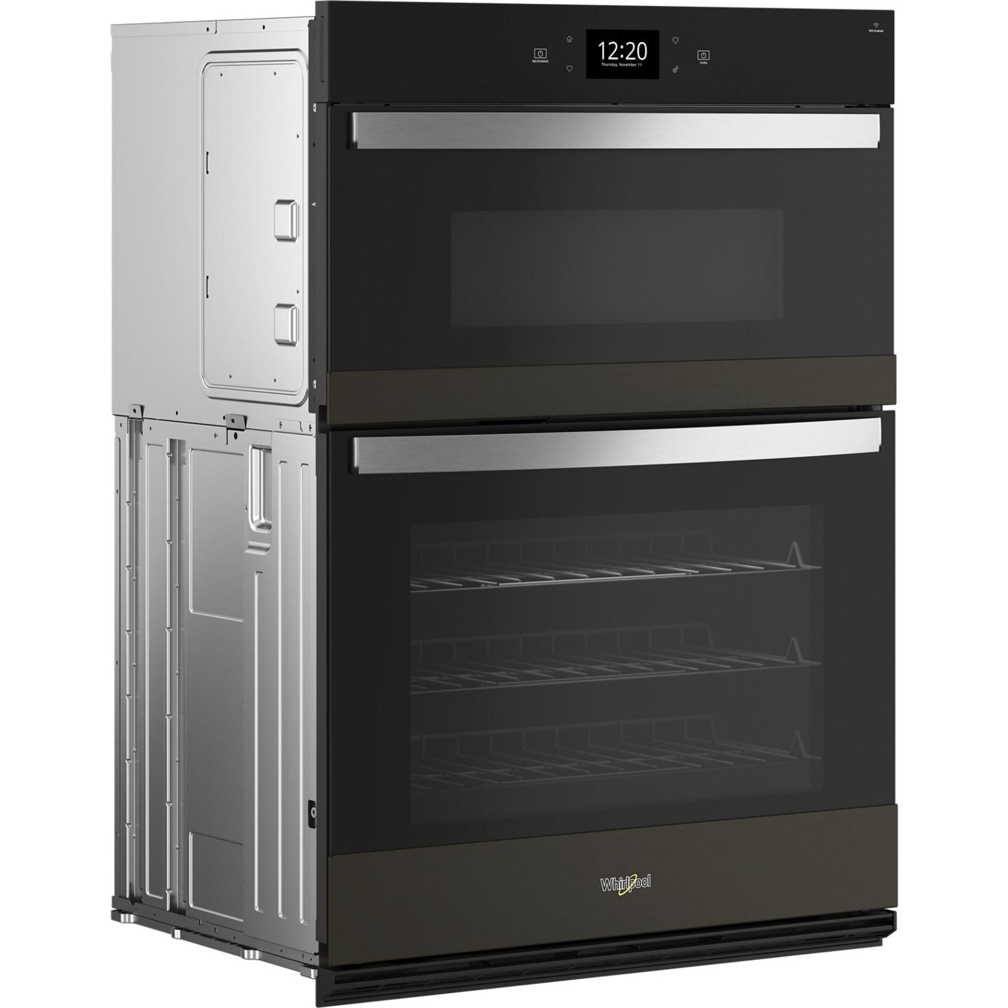 Whirlpool WOEC7030PV 30-Inch True Convection Wall Oven - Black Stainless Steel | Built-In Electric Oven with Even Baking & Roasting | Perfect for Home Kitchens & Professional Cooking
