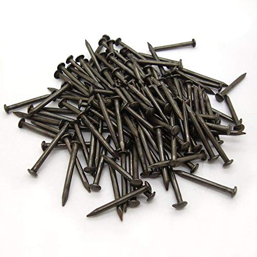 Ochoos Black Brass Nails 8mm-35mm Furniture Fasteners - Copper Hardware Accessories for Woodworking, Upholstery & DIY Projects