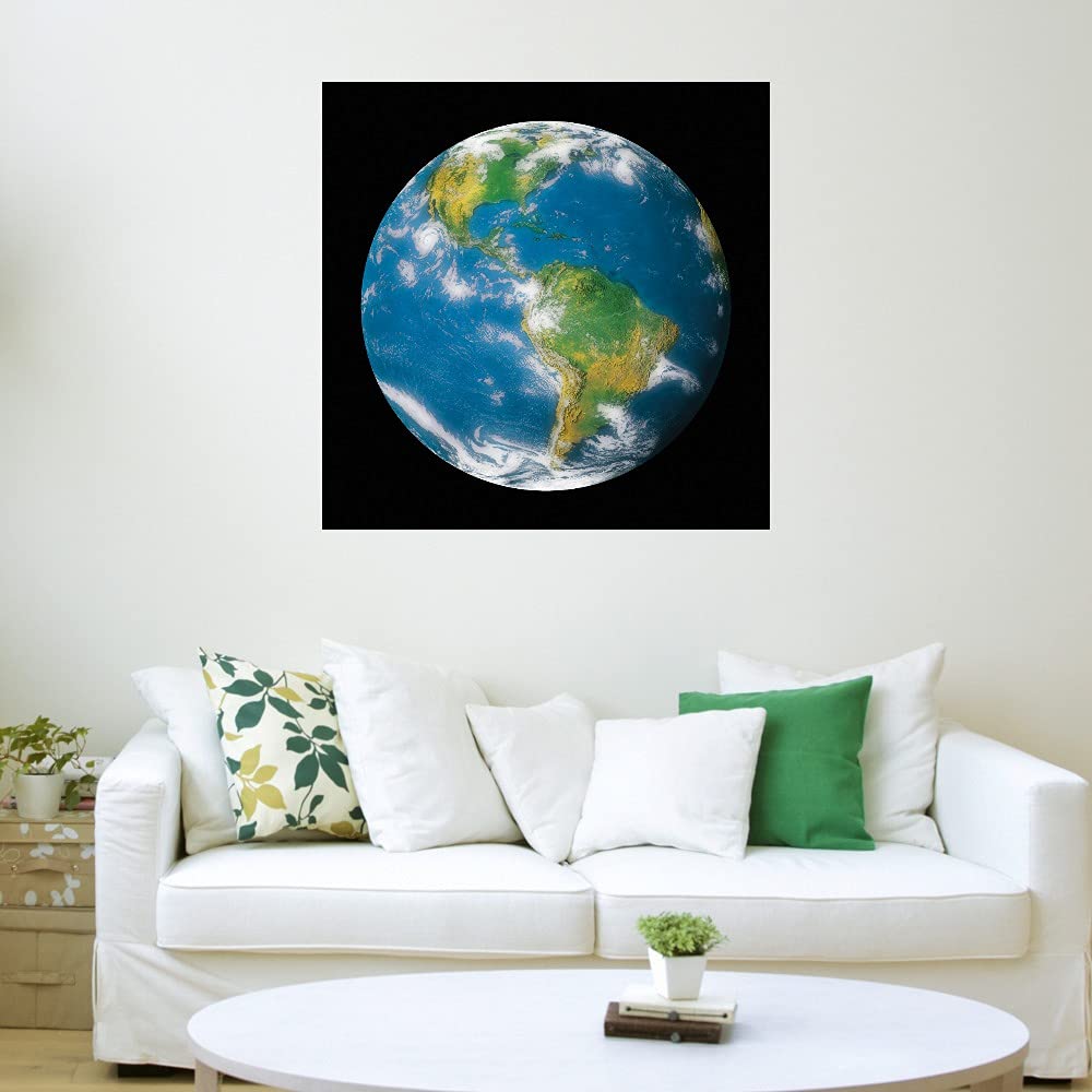 Contemporary Fine Art Canvas Globe II Wall Decor - Modern Photography Print for Living Room, Bedroom, Office & More - Ready to Hang 32x32 Inches - Perfect for Home, Office & Commercial Spaces