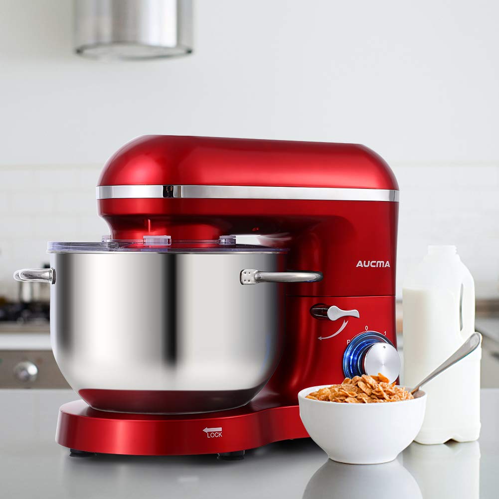 Upgraded Aucma Stand Mixer Dough Hook - Electrophoresis Hook Compatible with Aucma 6.5QT Stand Mixer SM-1518N, Shielded & Dishwasher Safe - Perfect for Baking Bread, Cookies, and Pastries at Home