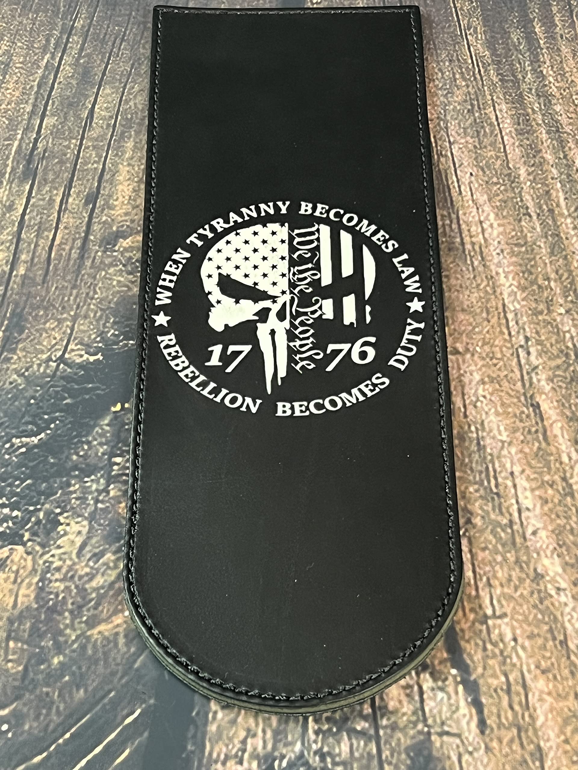 Harley Davidson Motorcycle Leather Black Fender Panel Bib - 1 Hole Design for Custom Bike Accessories | Perfect for Biker Style & Motorcycle Shows