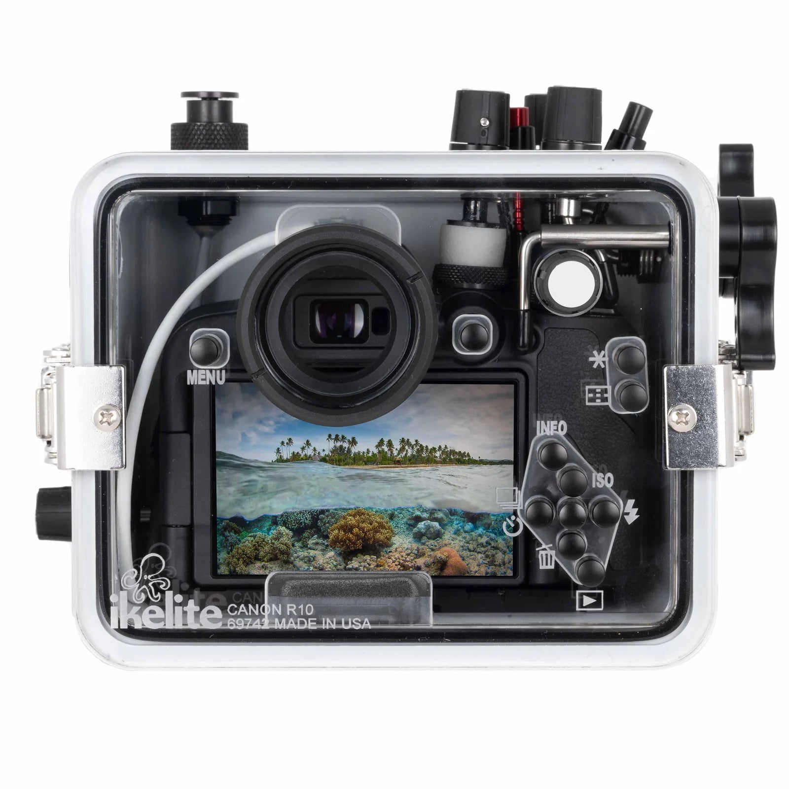Ikelite 200DLM Waterproof Underwater Housing Case for Canon EOS R10 Camera - Perfect for Scuba Diving, Snorkeling & Marine Photography