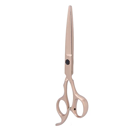 Professional Hair Cutting Scissors - Curved Handle Barber Shears with Hollow Grinding for Precision Haircuts | Salon & Home Use | Perfect for Stylists, Barbers, and DIY Hair Trimming at Home