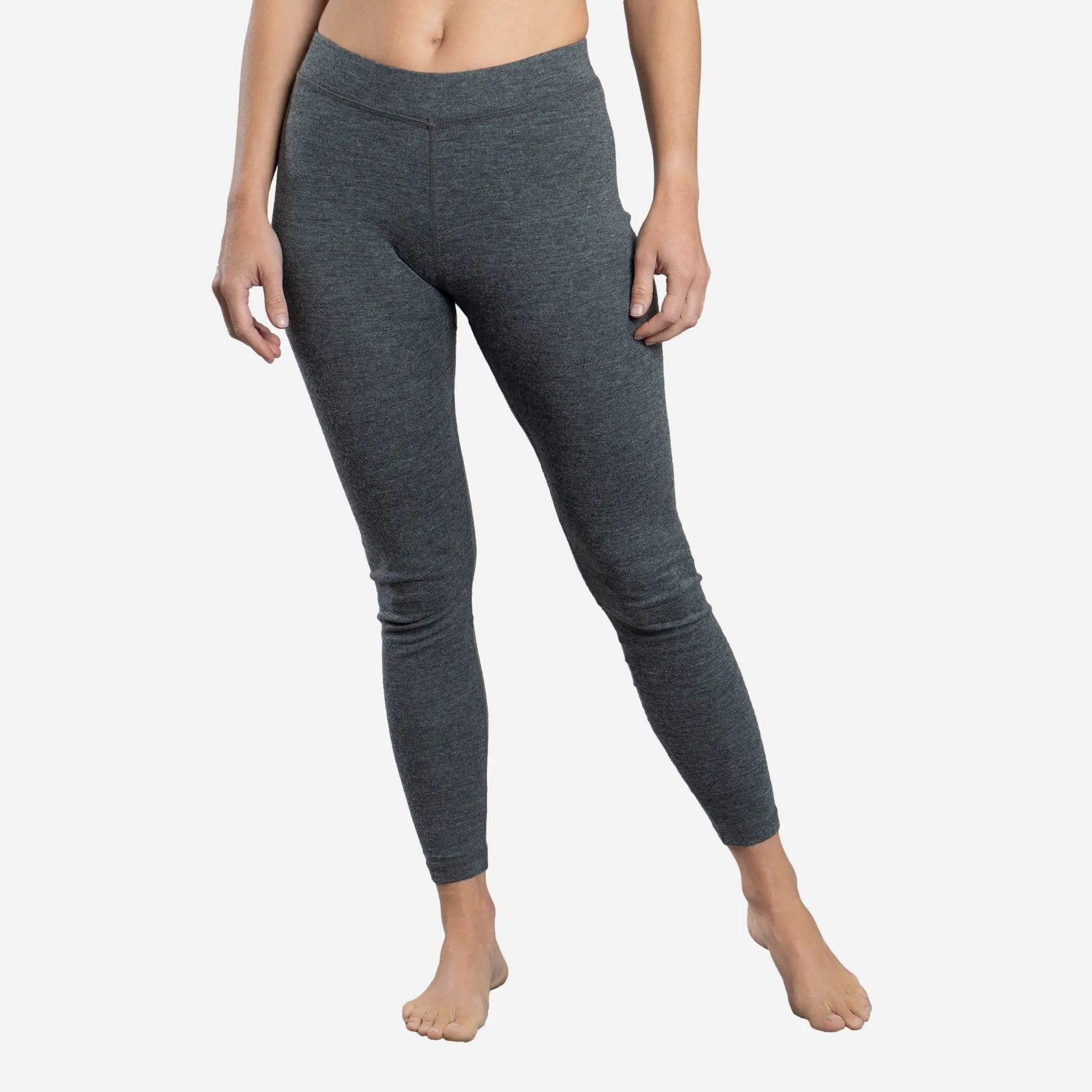 Premium Women's Alpaca Wool Leggings - 300 GSM Lightweight Thermal Base Layer for Yoga, Hiking & Winter Outdoor Activities