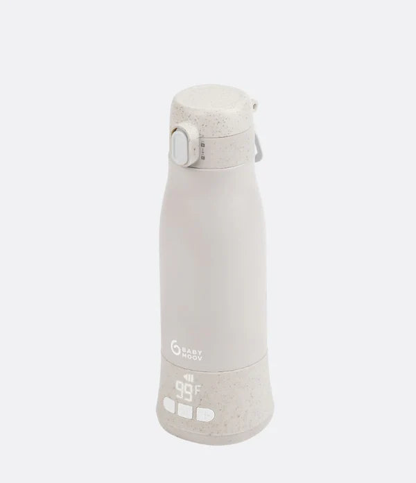 Babymoov Moov & Feed Portable Rechargeable Baby Bottle Warmer - Fast Heating & Safe Mineral Technology | Perfect for Travel, Nursing, and On-the-Go Parents