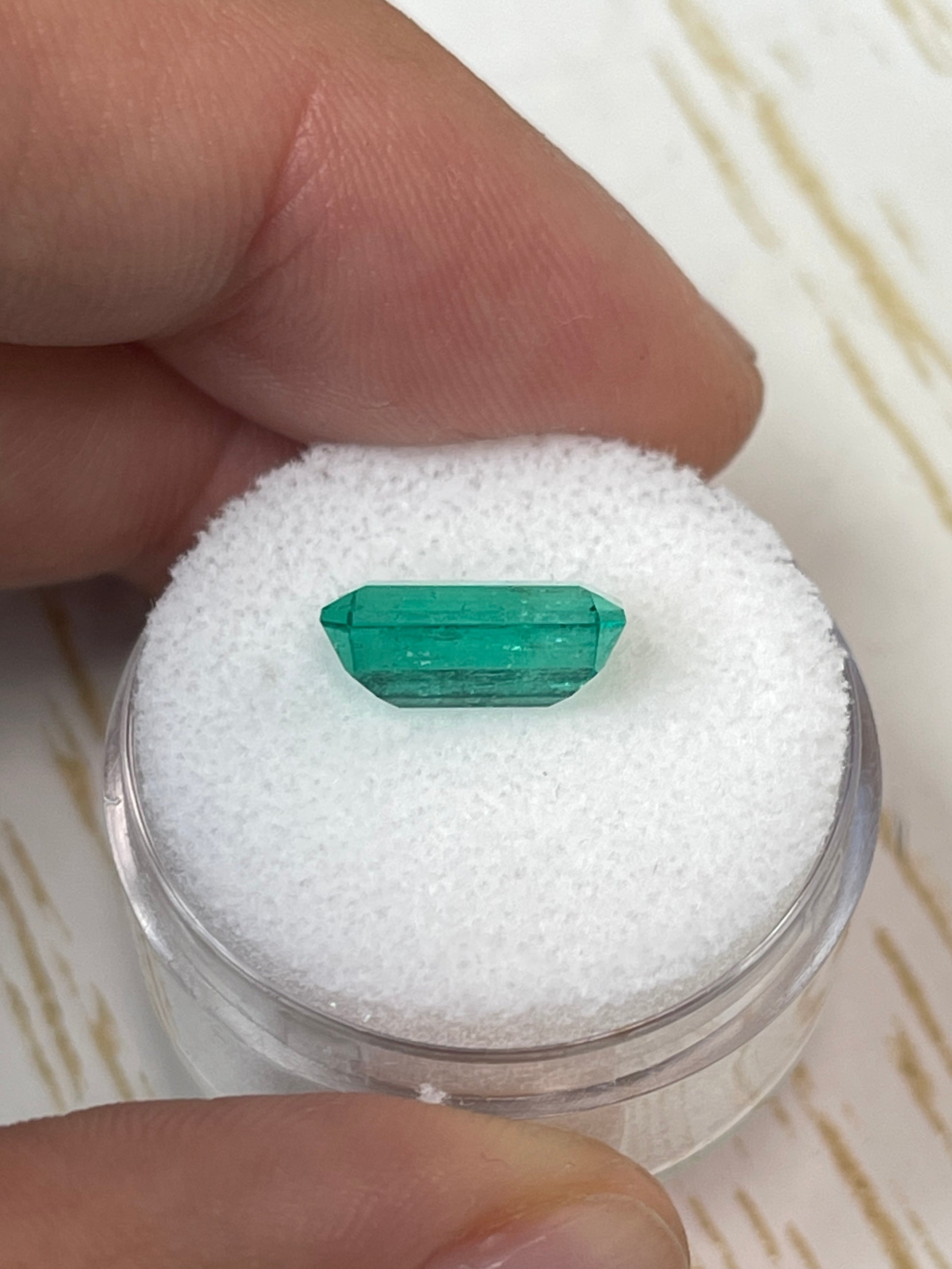 2.70 Carat 11.4x6mm Yellowish Elongated Emerald Cut Loose Gemstone for Jewelry Making - Perfect for Engagement Rings, Earrings & Pendants