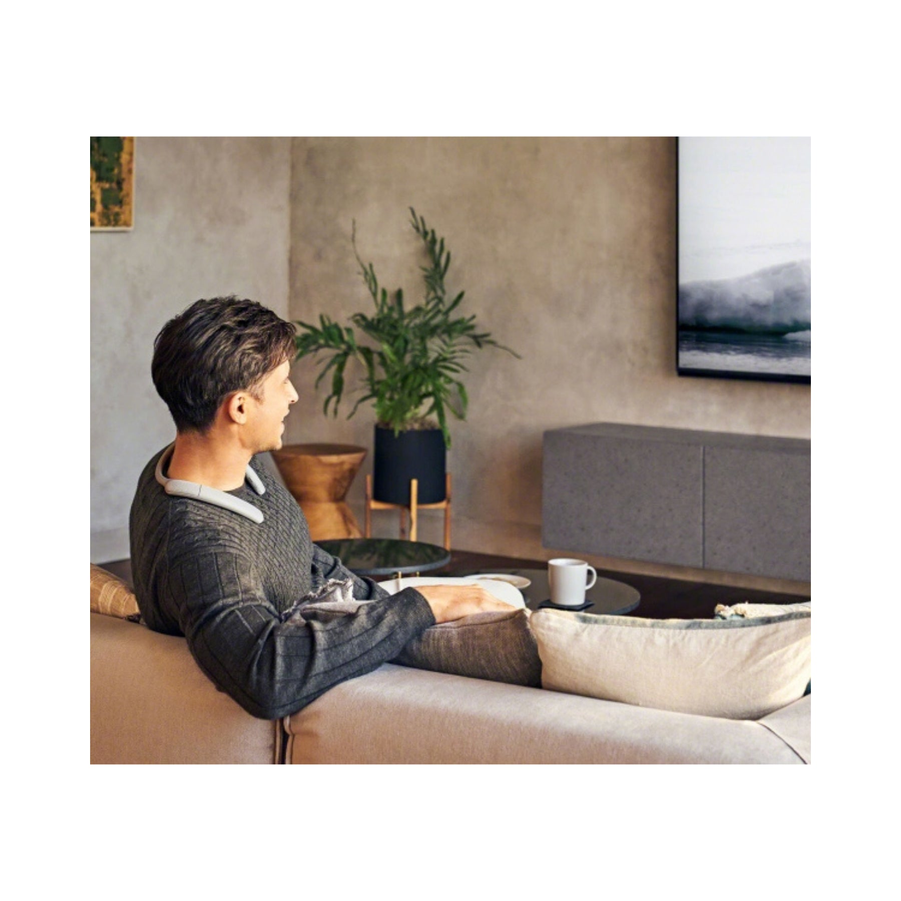 Sony SRS NB10 Wireless Neckband Speaker - Open Box Clearance Sale | Hands-Free Bluetooth Audio for Workouts, Commuting & Outdoor Activities
