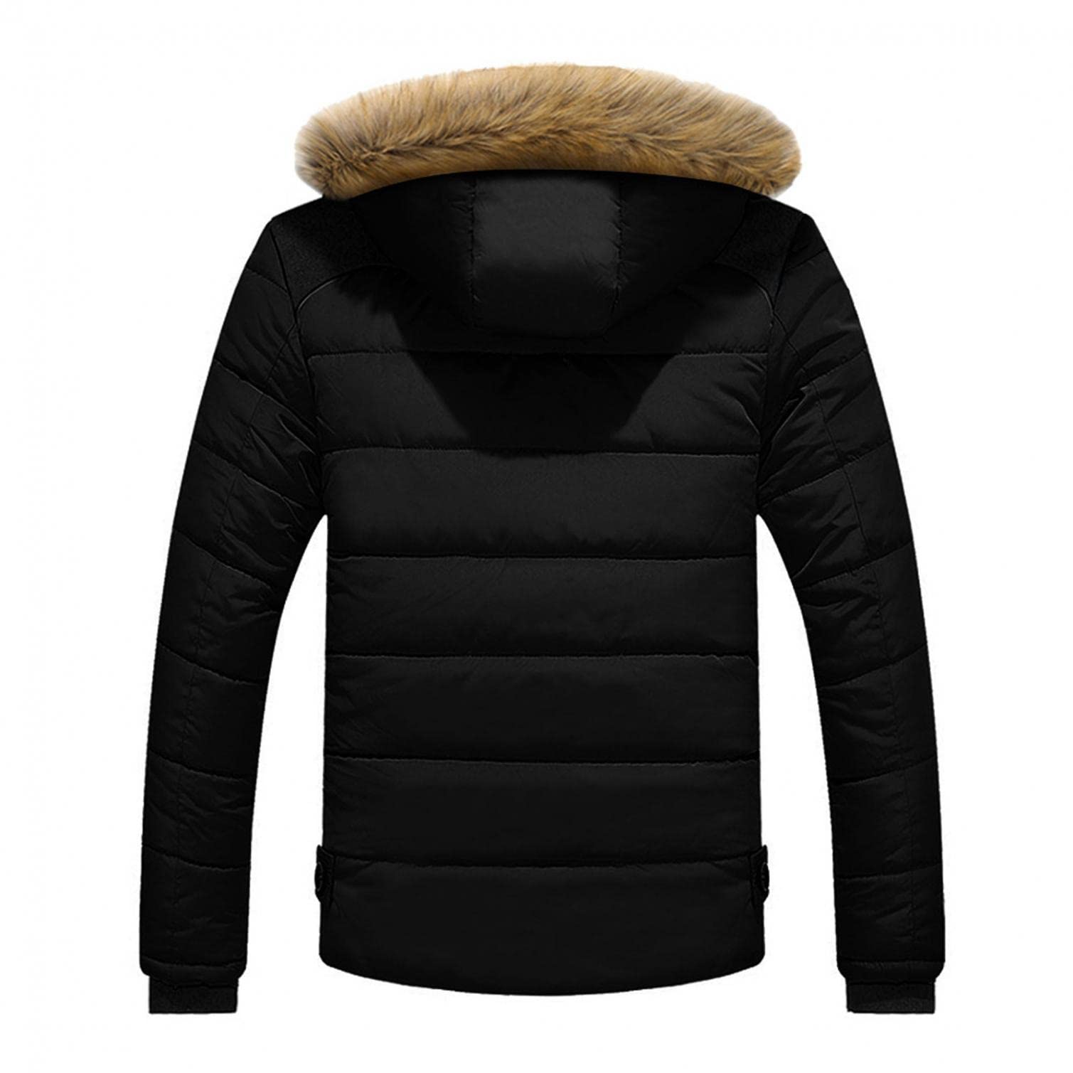 Men's Winter Thick Parka Jacket - Fleece Lined Puffer Coat with Fur Hood, Heavyweight Down Outerwear for Extreme Cold Weather | Perfect for Snowboarding, Skiing & Outdoor Adventures