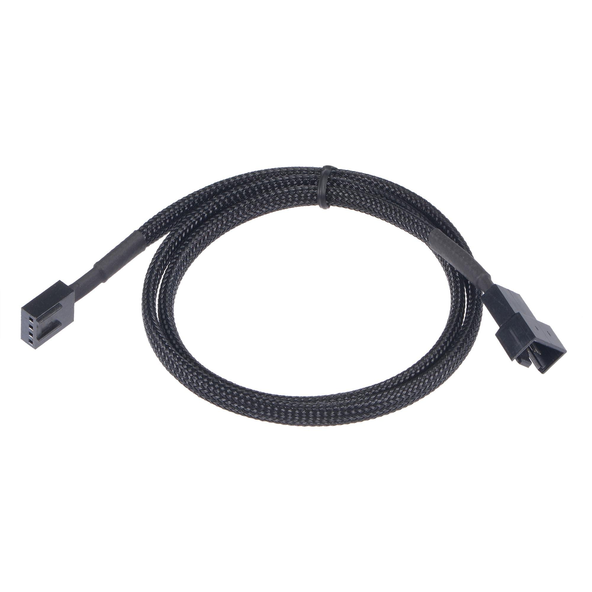 uxcell 4 Pin Male to Female Fan Power Supply Cable for Computer CPU - 23.6 Inch - Perfect for PC Cooling, Case Fans & Custom Computer Builds