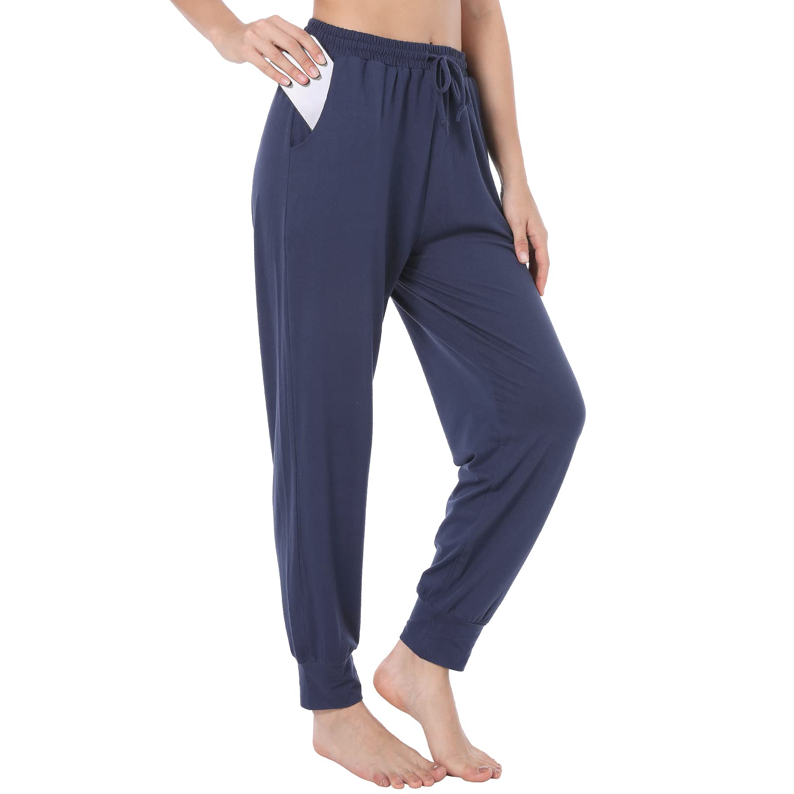 UMMISS Women's Loose Casual Sweatpants - High Waisted Yoga Pants with Pockets, Wide Leg Lounge Joggers for Home, Workout & Everyday Wear