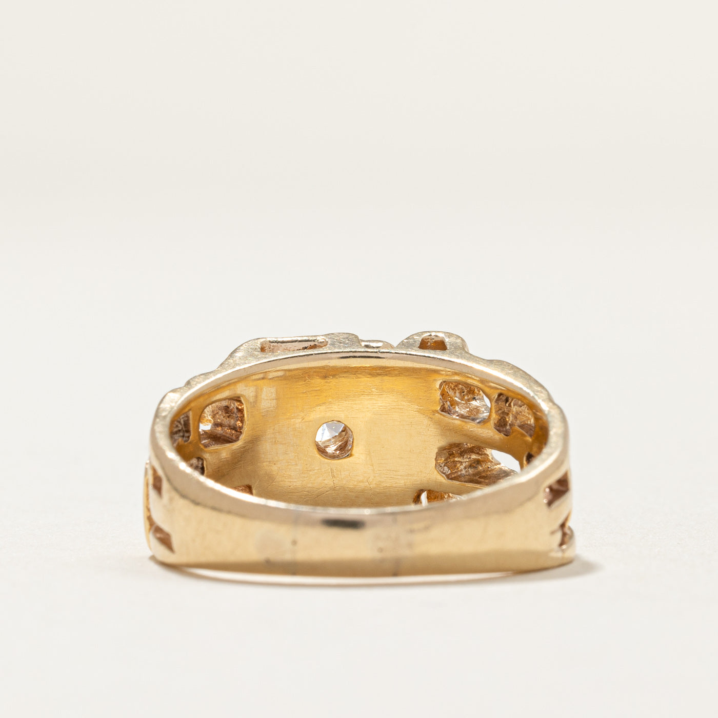0.20ct Diamond Abstract Ring - Size 8.5 - Elegant Geometric Design for Women - Perfect for Weddings, Anniversaries & Special Occasions