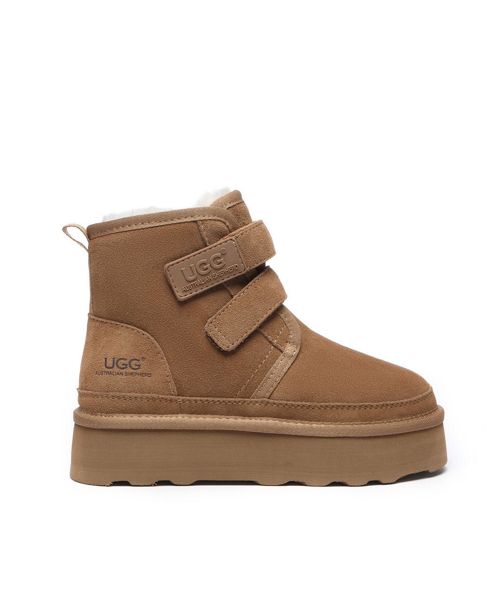 Women's Anya Platform UGG Boots - Winter Snow Boots with Fur Lining, Comfortable & Warm for Cold Weather - Perfect for Snow Days, Outdoor Activities & Casual Winter Fashion