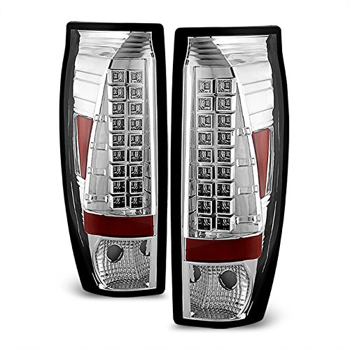 AKKON LED Tail Lights for 2002-2006 Chevy Avalanche GMT800 - Red Rear Brake Lamps Replacement Pair - Perfect for Night Driving & Enhanced Safety