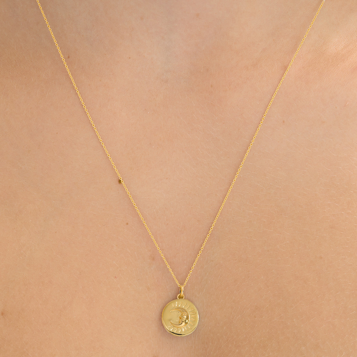 Sun and Moon Tarot Necklace - Gold Plated Pendant for Women - Perfect for Spiritual Healing, Meditation & Boho Fashion Accessories