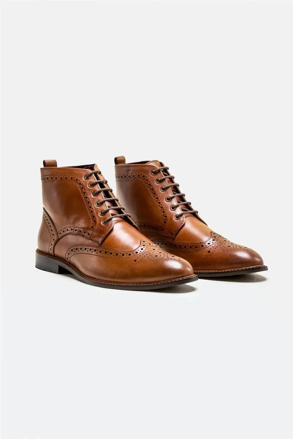 Cavani Holmes Tan Men's Leather Boots - Premium Genuine Leather Ankle Boots for Men, Comfortable & Stylish - Perfect for Casual Wear, Outdoor Activities & Work