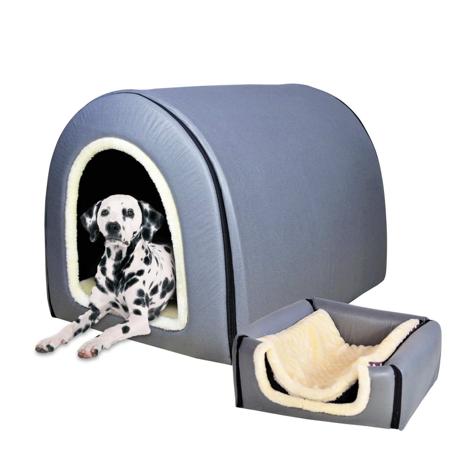 Washable Dog Bed with Removable Cover - Indoor Pet House for Large Dogs - Home & Travel Use
