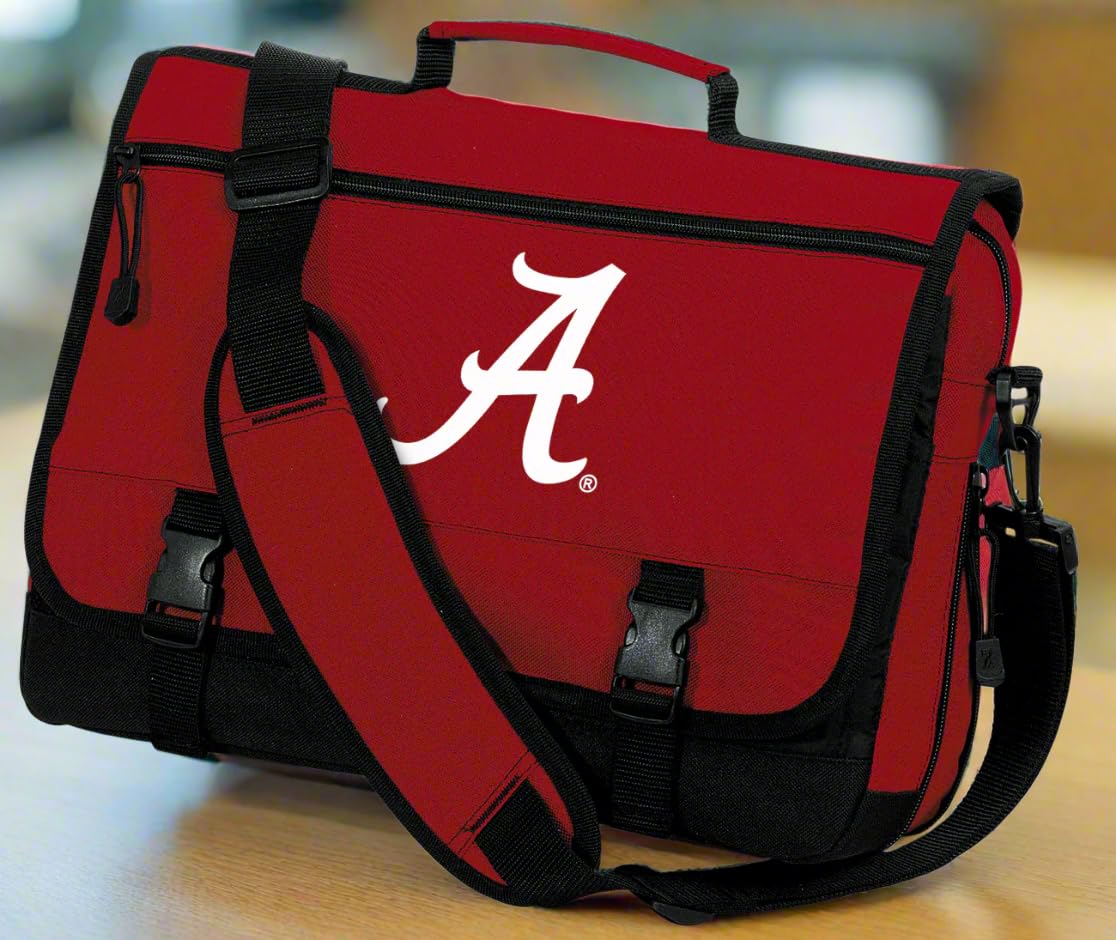 Alabama Laptop Computer Bag | University of Alabama Messenger Bag or Briefcase for Students & Professionals