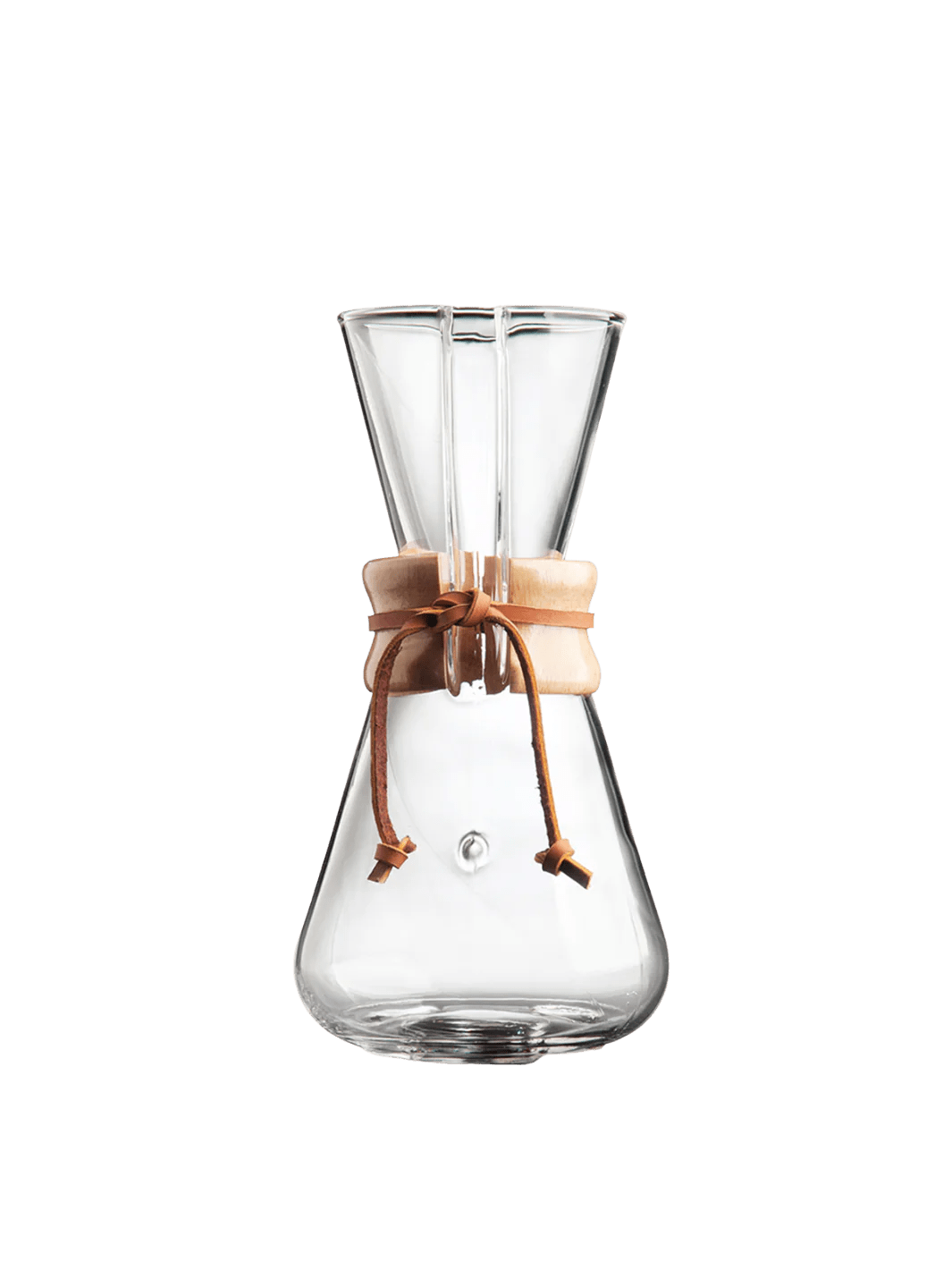 CHEMEX® Three Cup Classic Series Pour Over Coffee Maker - Perfect for Home Brewing, Office Use & Camping Trips