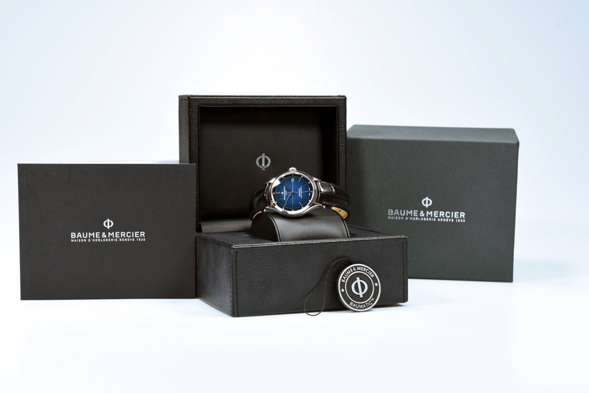 Pre-Owned Baume & Mercier Clifton Baumatic M0A10467 Luxury Men's Watch - Perfect for Business, Formal Events & Collectors