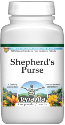 Organic Shepherd's Purse Powder 4oz (115g) - 100% Natural Herbal Supplement for Women's Health, Menstrual Support & Detox - ZIN: 511590 - Perfect for Tea, Smoothies & Herbal Remedies