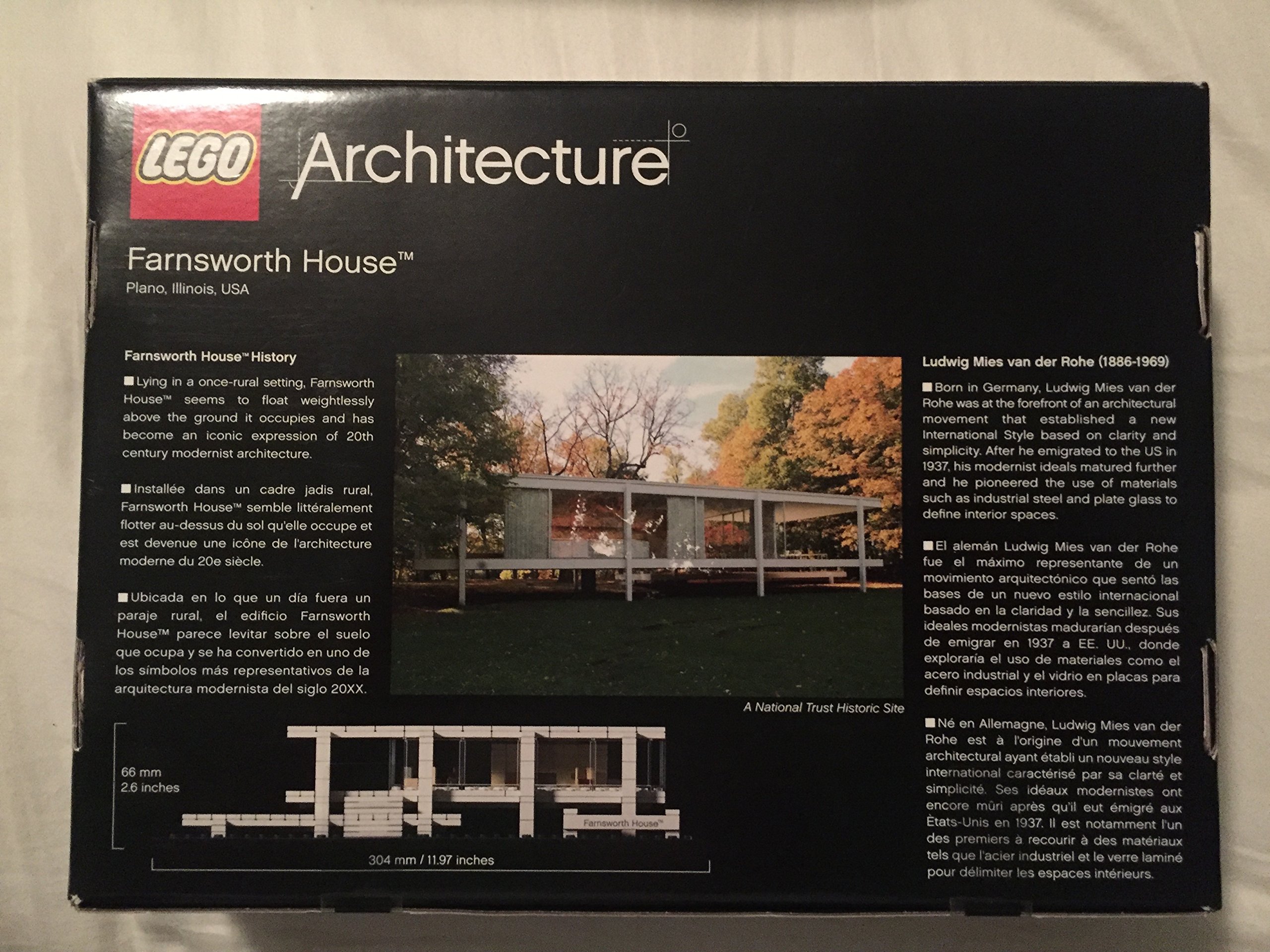 LEGO Architecture Farnsworth House 21009 Building Kit - Collectible Model Set for Adults, Perfect for Home Office Decor & Architecture Enthusiasts