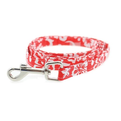 Cool Mesh Dog Harness with Hawaiian Hibiscus Print - Breathable & Adjustable Pet Vest for Small & Medium Dogs - Perfect for Walks, Hiking & Outdoor Adventures